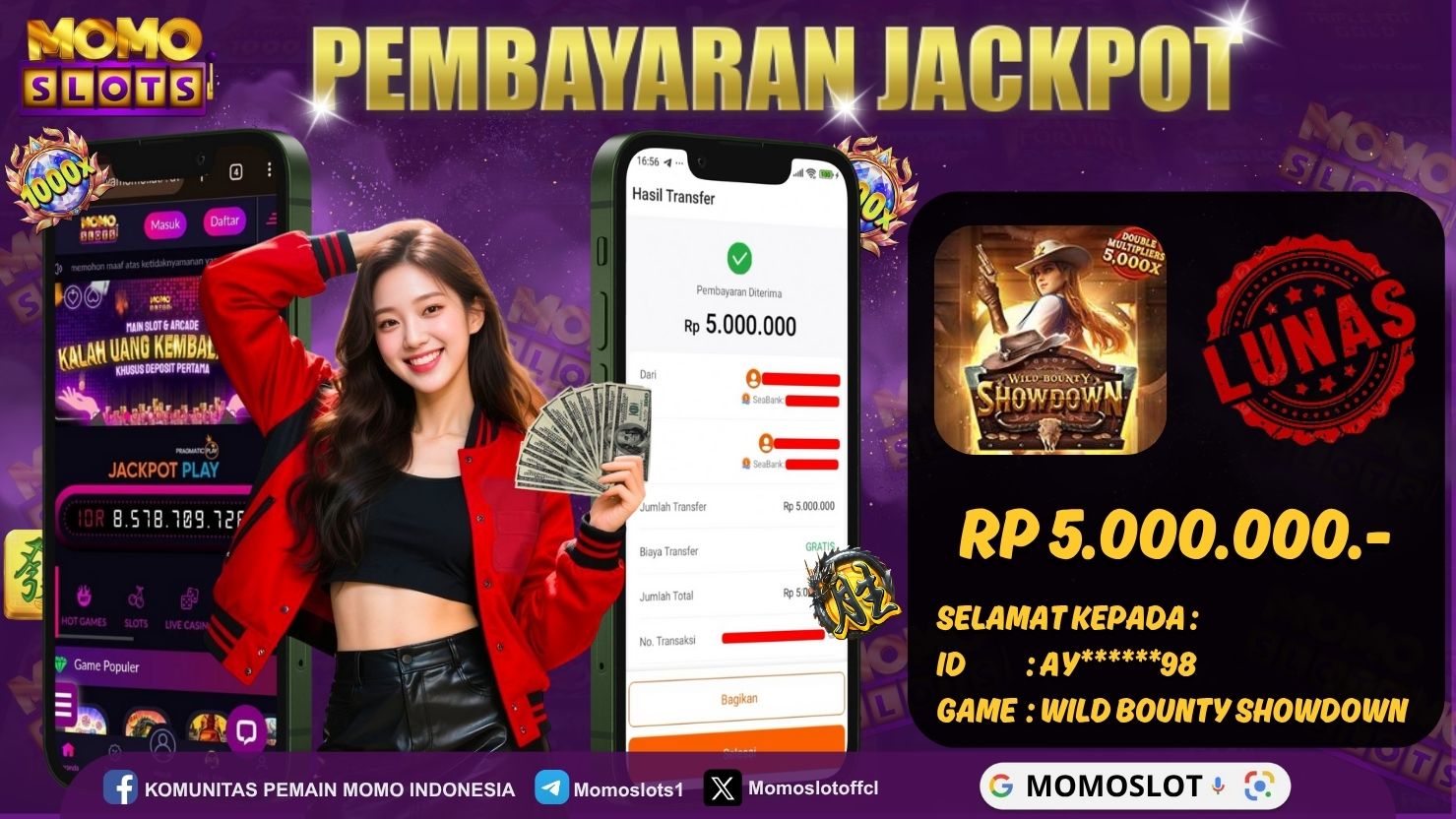 MOMOSLOTS JACKPOT SLOT WILD BOUNTY SHOWDOWN